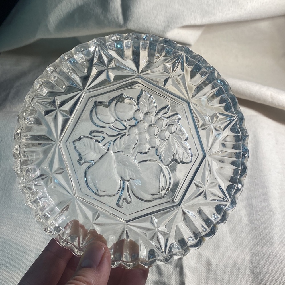 Vintage crystal dish
